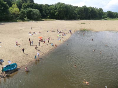 Elbebadetag am Wasserfall Alte Elbe Elbebadetag am Wasserfall Alte Elbe
