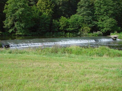 Elsterwehr an der Clodramühle Elsterwehr an der Clodramühle
