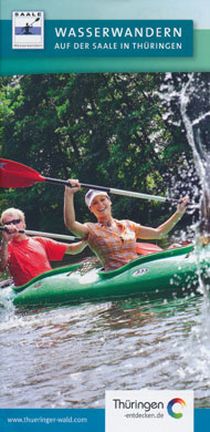 Wasserwandern auf der Saale in Thüringen