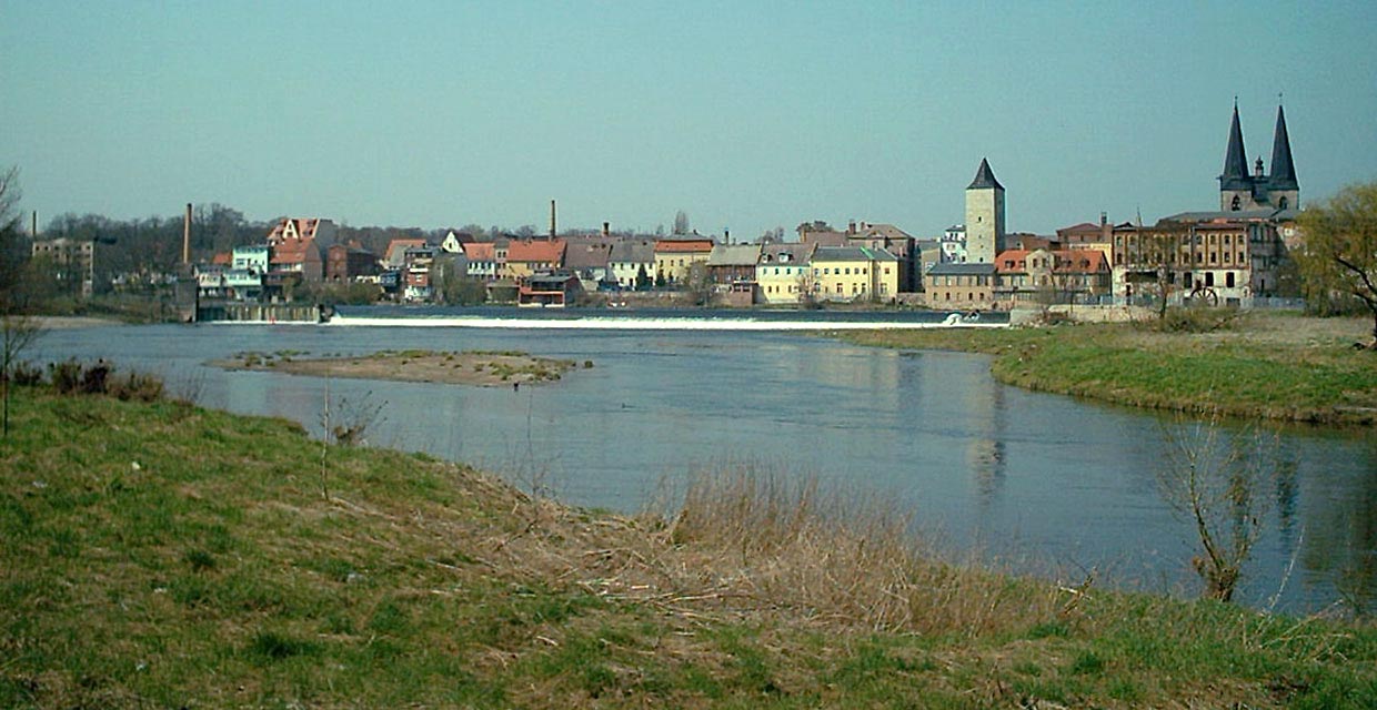 Saale in Calbe Saale in Calbe