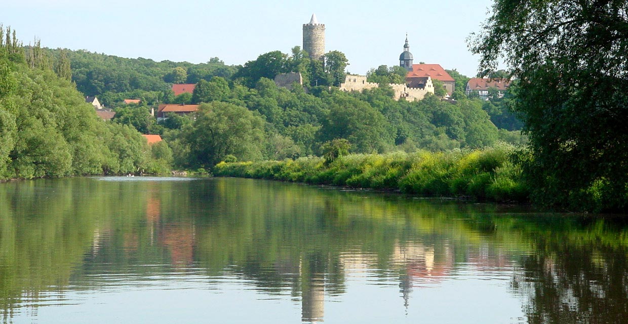Saale an der Schönburg Saale an der Schönburg