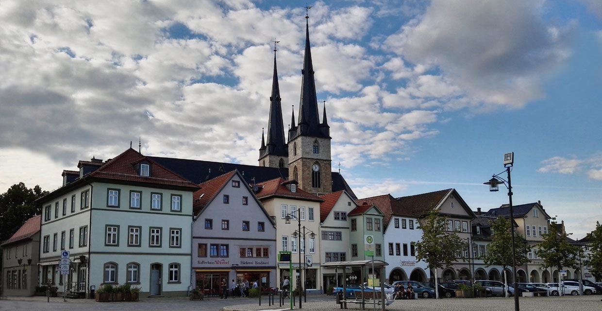 Marktplatz in Saalfeld Marktplatz in Saalfeld