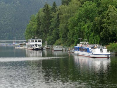 Fahrgastschiffe auf dem Hohenwartestausee Fahrgastschiffe auf dem Hohenwartestausee