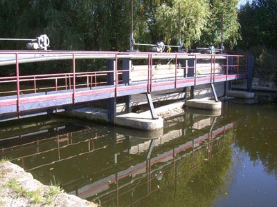 Saale-Wehr Schöps